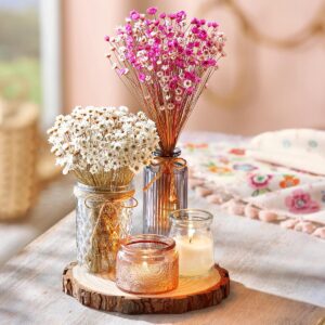 Weltbild Dekorační sada váz Romantic, 5dílná - váza na malé kvietky,  váza na malé kytičky,  váza na lúčne kvietky, váza na fialky,  váza na snežienky, váza na kvety, sklenená váza, sklenené vázy, biela vaza, krištáľové vázy, krištáľová váza, váza s kvetmi, krištálové vázy