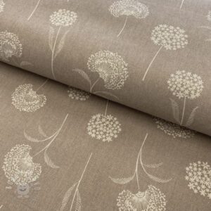 Dekoračná látka Linenlook Elegant dandelion taupe - ľan metráž, lan metraz, jutovina metráž, látka na vankúše, latka na vankuse, latka na vankus, látky metráž eshop, viskóza metráž, latky metraz eshop, dekoračné látky metráž, dekoracna latka metraz, ľanové látky metráž, látky metráž lacné, lanova latka metraz, lanove latky metraz, latka eshop, režné plátno metráž, ľan metráž veľkoobchod, obrusovina metráž, látky metráž, dekoračná látka, metráž látky, metrazove latky