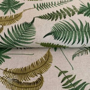 Dekoračná látka Linenlook Vintage Ferns - ľan metráž, lan metraz, jutovina metráž, látka na vankúše, latka na vankuse, latka na vankus, látky metráž eshop, viskóza metráž, latky metraz eshop, dekoračné látky metráž, dekoracna latka metraz, ľanové látky metráž, látky metráž lacné, lanova latka metraz, lanove latky metraz, latka eshop, režné plátno metráž, ľan metráž veľkoobchod, obrusovina metráž, látky metráž, dekoračná látka, metráž látky, metrazove latky