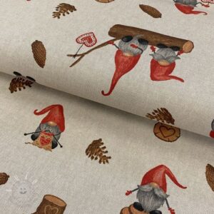 Dekoračná látka Linenlook Tomte hand drawn - ľan metráž, lan metraz, jutovina metráž, látka na vankúše, latka na vankuse, latka na vankus, látky metráž eshop, viskóza metráž, latky metraz eshop, dekoračné látky metráž, dekoracna latka metraz, ľanové látky metráž, látky metráž lacné, lanova latka metraz, lanove latky metraz, latka eshop, režné plátno metráž, ľan metráž veľkoobchod, obrusovina metráž, látky metráž, dekoračná látka, metráž látky, metrazove latky